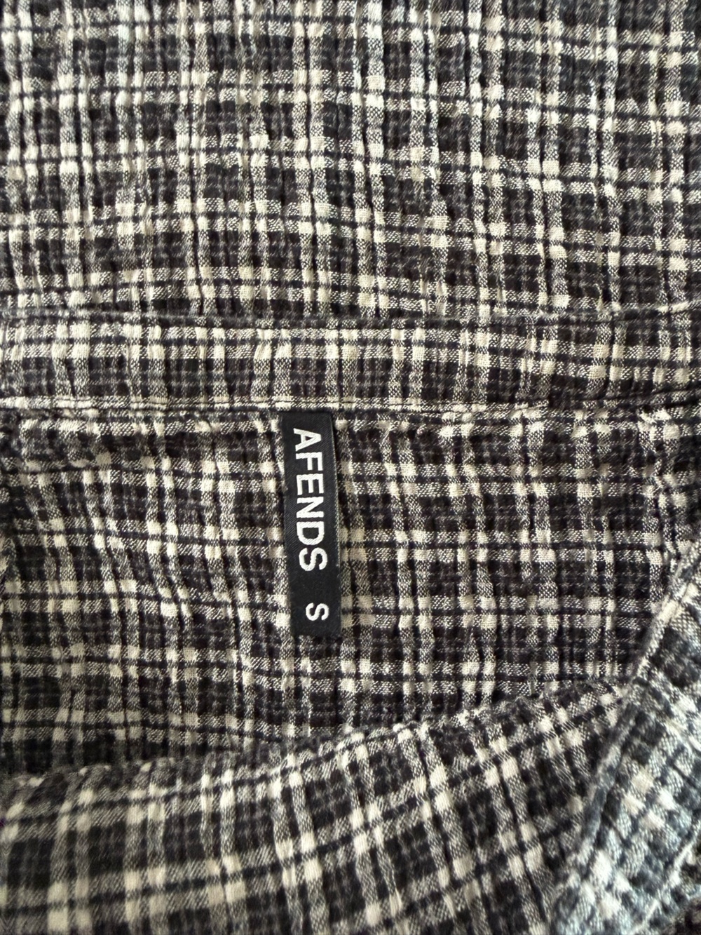 Afends Lita Seersucker Maxi Skirt - Asta Steel Check - Size Small - Picture 3 of 8